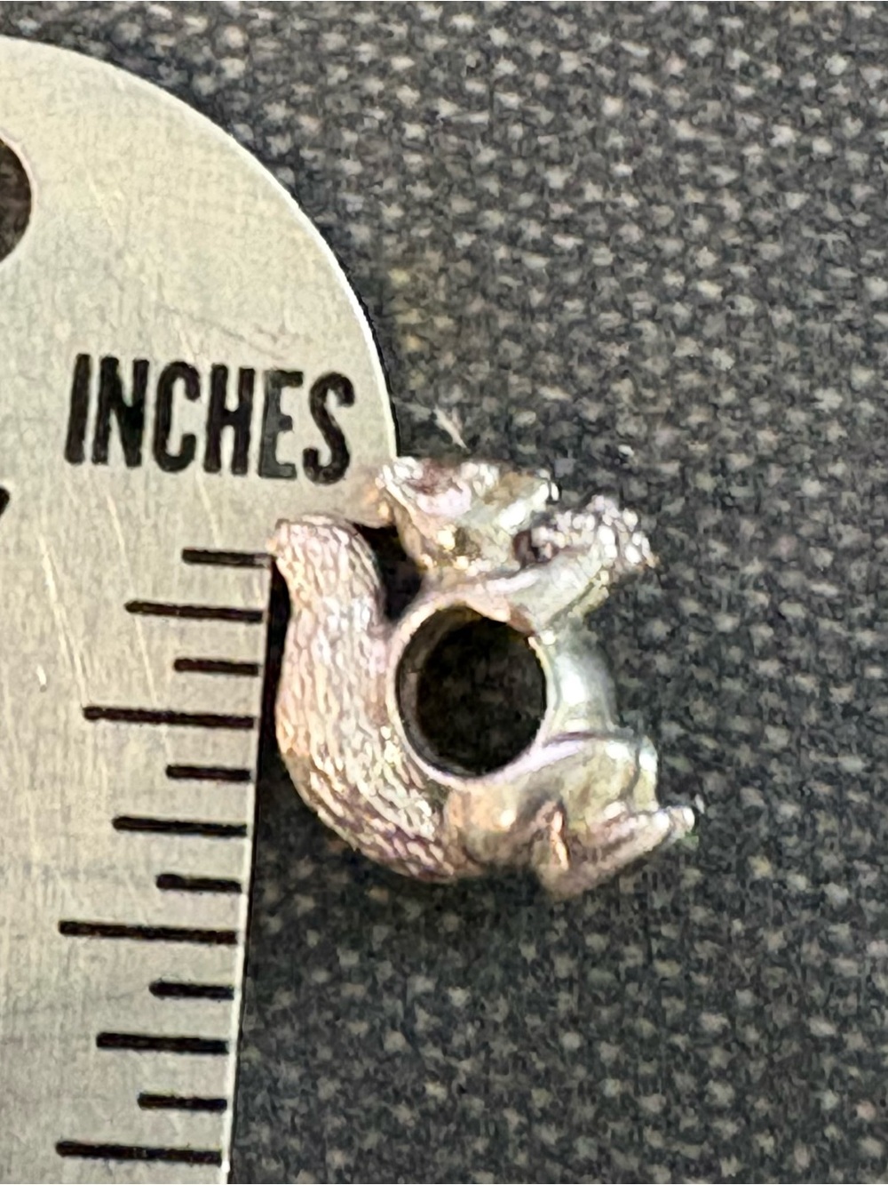Authentic Retired PANDORA Sterling Silver Cute Squirrel Charm Bead - Picture 5 of 9